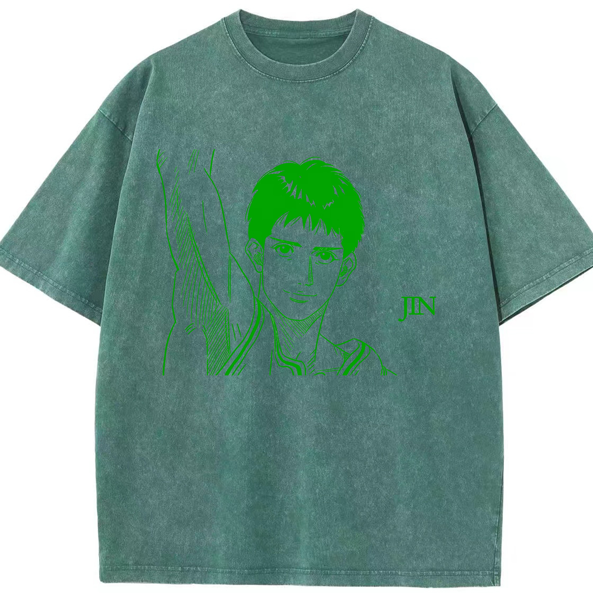 （画像用） SLAM DUNK／スラムダンク 綿100% ヴィンテージ風 半袖Tシャツ（フロントプリント）